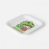 Assiettes En Carton bébé godzilla (Angulaire)