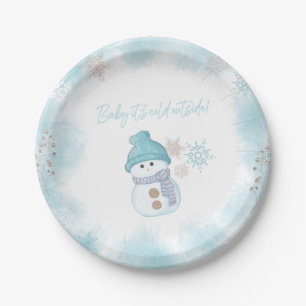 Assiettes En Carton Bébé Il fait froid à l'extérieur du Baby shower