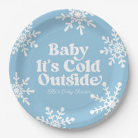 Bébé Il fait froid dehors Baby shower de flocons d