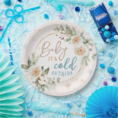 Assiettes En Carton Bébé Il fait froid dehors hiver Wonderland Douche (Fête)