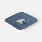 Assiettes En Carton Bébé mignon Baby shower de baleine plaque de papie (Angulaire)