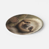 Assiettes En Carton Bébé mignon Sloth Souriant Faune Nature Animal (Angle)