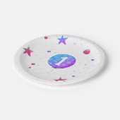 Assiettes En Carton Bébé mignonne fille 1er anniversaire fête (Angle)