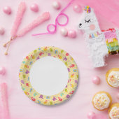 Assiettes En Carton Bébé motif aux oiseaux mignons (Fête)