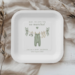 Assiettes En Carton Bébé, on t'aime tellement Matcha !