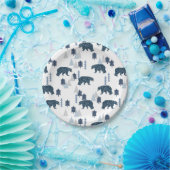 Assiettes En Carton Bébé ours moderne (Fête)