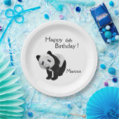 Assiettes En Carton Bébé panda (Fête)