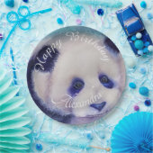 Assiettes En Carton Bébé Panda Bear Joyeux anniversaire (Fête)