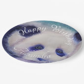 Assiettes En Carton Bébé Panda Bear Joyeux anniversaire (Angle)