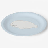 Assiettes En Carton Bébé phoque mignon (Angle)