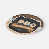 Assiettes En Carton Bébé Q Douche Plaque papier - Orange (Angle)