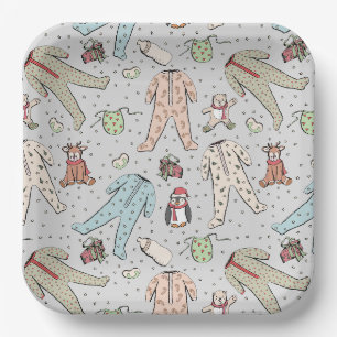 Assiettes En Carton Bébé son Baby shower froid à l'extérieur de l'hive