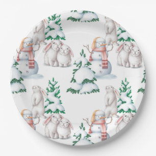 Assiettes En Carton Bébé son froid à l'extérieur des plaques de papier
