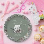 Assiettes En Carton Bébé son froid à l'extérieur des plaques de papier (Fête)