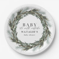 Bébé son froid en dehors du baby shower de couronn