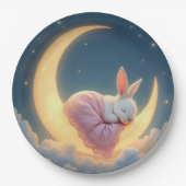 Assiettes En Carton Bébé sur une lune de croissant (Devant)