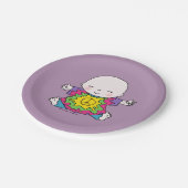 Assiettes En Carton Bébé tranquille Hippie / Hippy Tie Dye (Angle)