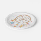 Assiettes En Carton Bébé tribal de Dreamcatcher Boho (Angle)