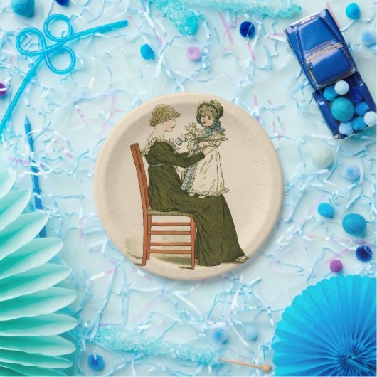 Assiettes En Carton Bébé victorien Mère Greenaway (Fête)