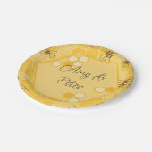 Assiettes En Carton Bee Buzzing Honey Bees mignonne (Angle)