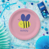 Assiettes En Carton Bee Sleepy (Fête)