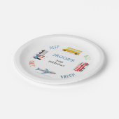 Assiettes En Carton Beep Vroom Woo Avion2b Plaques papier (Angle)