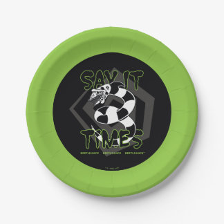 Assiettes En Carton Beetlejuice | Say It 3 Times