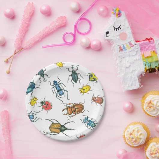 Assiettes En Carton Beetles (Fête)