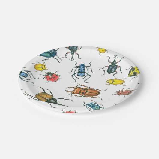 Assiettes En Carton Beetles (Angle)