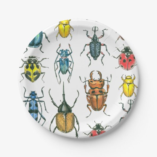 Assiettes En Carton Beetles (Devant)