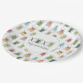 Assiettes En Carton Beetles XOXO Lovebugs (Angle)