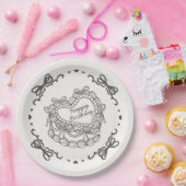 Assiettes En Carton Beige Bow Retro Coquette gâteau Coquette Anniversa (Fête)