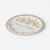 ASSIETTES EN CARTON BEIGE OTOMI MEXICAN (Angle)