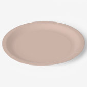 Assiettes En Carton Beige uni (Angle)