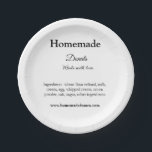 Assiettes En Carton beignets faits maison avec amour ajouter site de t<br><div class="desc">Conception</div>