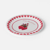 Assiettes En Carton Bel anniversaire Ruby (Angle)