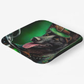 Assiettes En Carton Belgian Shepherd conduite vélo St. Patrick's Day (Angulaire)