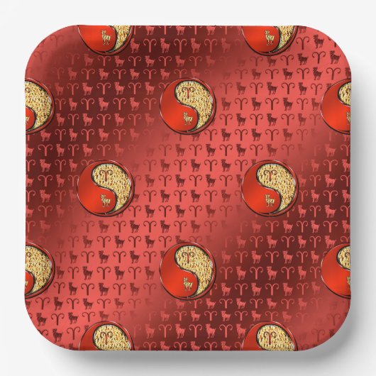 Assiettes En Carton Bélier le bélier (Recto)