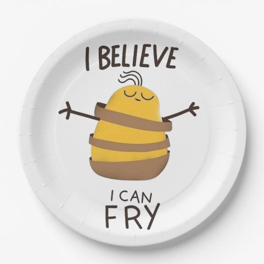 Assiettes En Carton Believe (Devant)