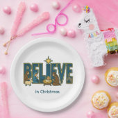 Assiettes En Carton Believe nativity (Fête)