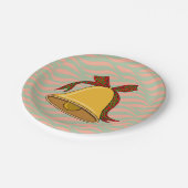 Assiettes En Carton Bell et Bow (Angle)