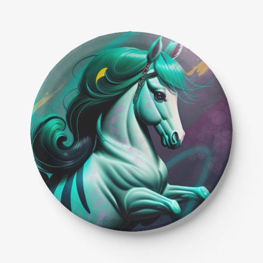 Assiettes En Carton Belle 3D Spirit Pony 24 (Devant)