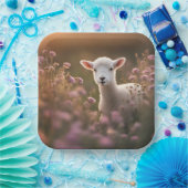 Assiettes En Carton Belle Agneau (Fête)