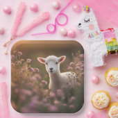 Assiettes En Carton Belle Agneau (Fête)