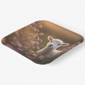 Assiettes En Carton Belle Agneau (Angulaire)