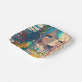 Assiettes En Carton Belle Anime Colorée fille (Angulaire)