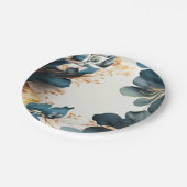 Assiettes En Carton Belle aquarelle fleurie (Angle)