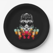 Assiettes En Carton Belle araignée automnale avec Casquette Dewdrop (Devant)