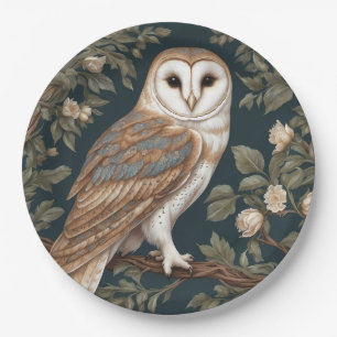 Assiettes En Carton Belle Barne Owl William Morris Inspiré