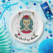 Assiettes En Carton Belle Catrina Feliz Día de Muertos (Fête)